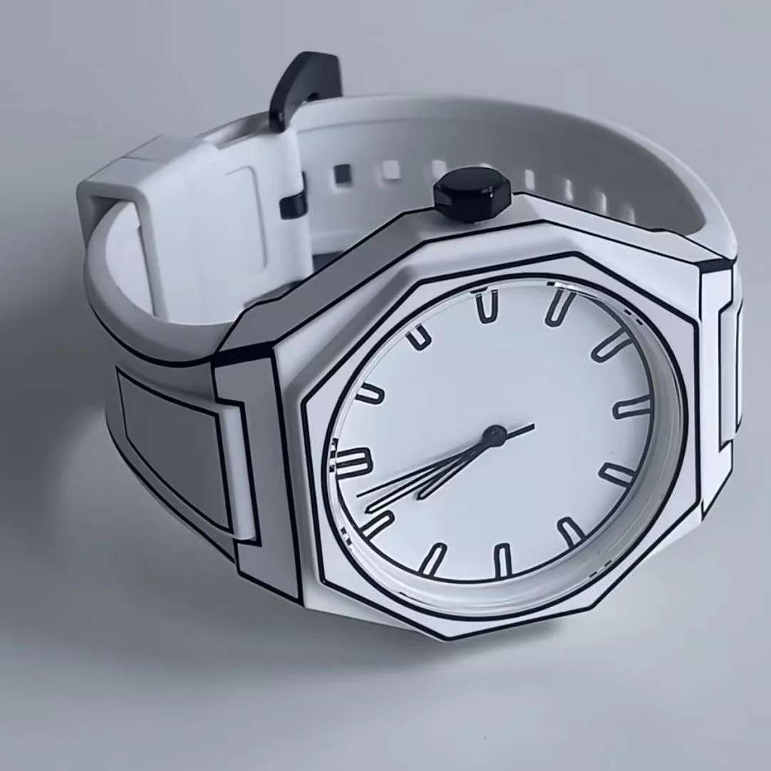 モダンなミニマリストのスケッチクリエイティブスポーツウォッチデザイン、防水