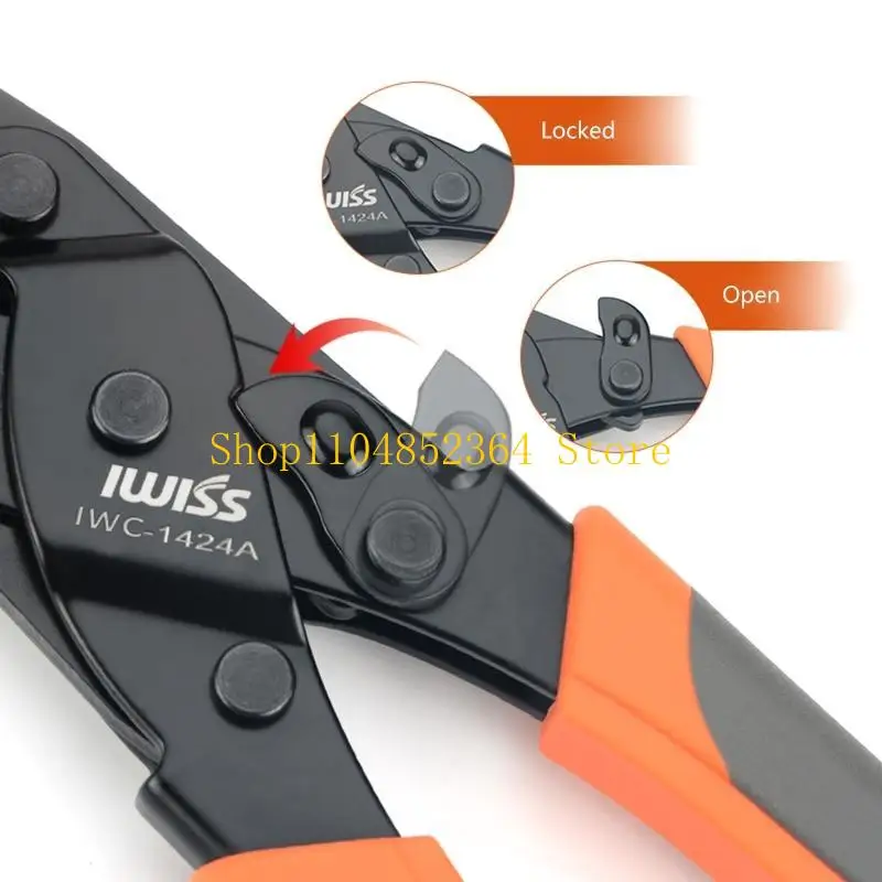 Open Barrel Terminal Crimper Tool 0.2-2 mm² for Delphi Amp Open Barrel Tyco ClampsMotorcycle Bullet Terminal1424A/1424B