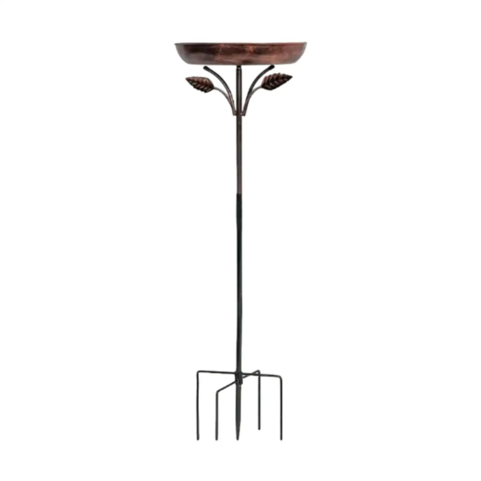 

Metal Bird Bath Garden Decor Multipurpose 5 Pronged Base Freestanding Birdbath Bird Feeder Gardening Supplies for Patio Outdoor