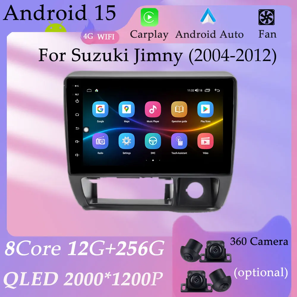 DSP Stereo for Suzuki Jimny 2004 - 2012 Wireless Carplay Android Car Radio Video Audio Multimedia Player HD Screen Split Screen