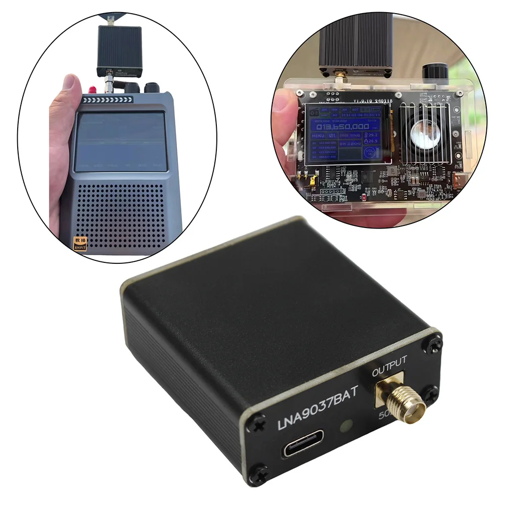 

Full Band Radio Low Noise Receiver Signal-Amplifier 10k-6GHz Full Band Low Noise-Amplifier 9037BAT-LNA RF Radio Signal Receiver