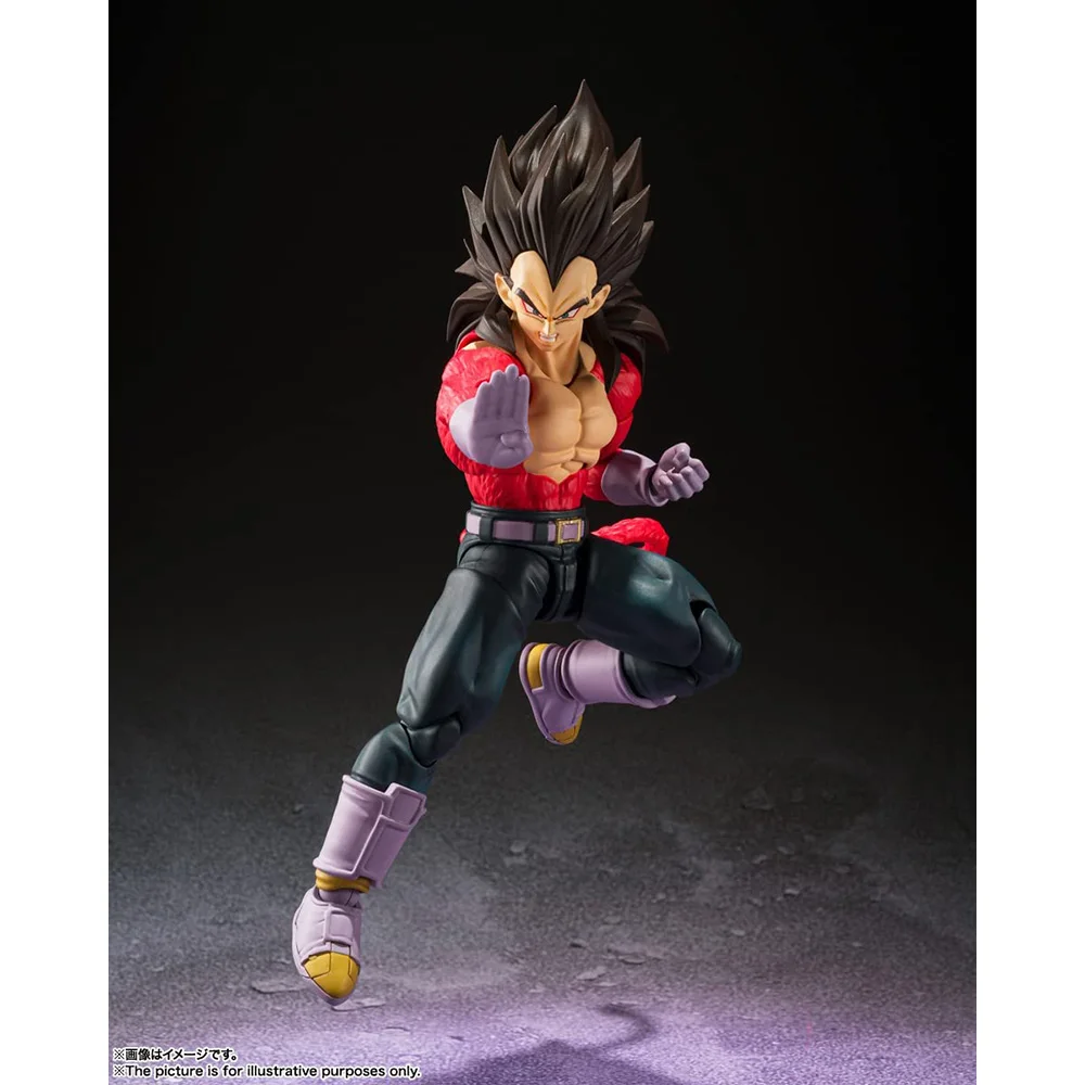 In Stock Original BANDAI S.H. Figuarts Dragon Ball Super Saiya 4 Vegeta 13Cm Anime Action Figurine Model Toys for Boys Gift