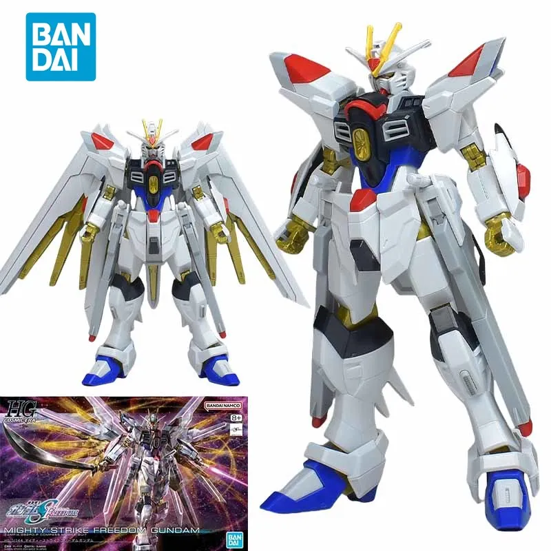 

In Stock Bandai Genuine HGCE 1/144 Gundam STRIKE FREEDOM GUNDAM Action Collectible Model Decorations Doll Toys For boys