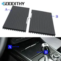 Para BMW X5 X6 E70 E71 E72 consola frontal portavasos cubierta de persianas deslizantes embellecedor cubierta de persiana enrollable central reemplazo 2007-2014