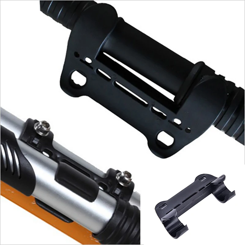 1PC Black Mini Bike Bicycle Pump Holder Portable Pump Retaining Clips Bracket