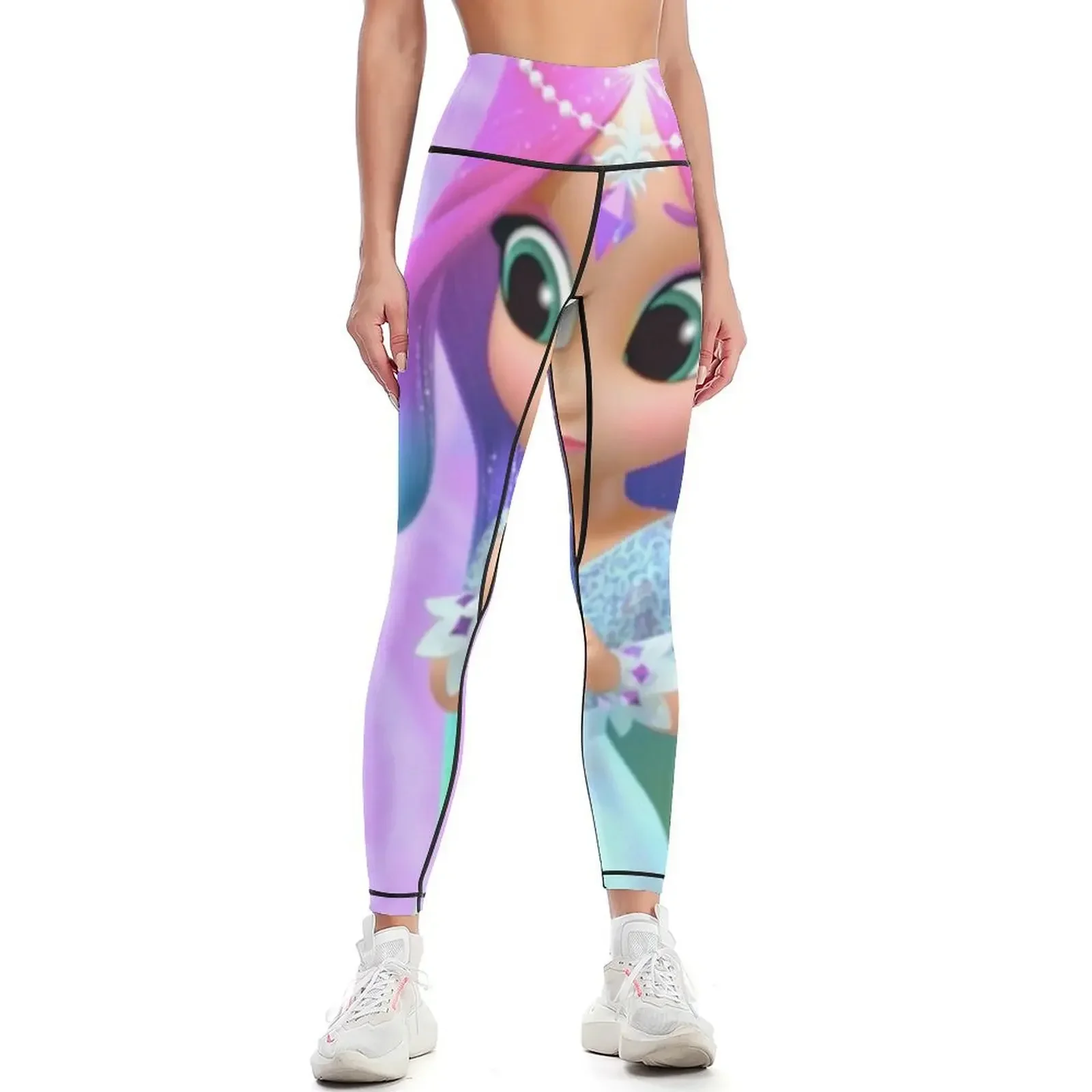 

Shimmer and Shine poster Leggings sporty woman push up gym sportswear woman Clothing fitness Fitness woman Womens Leggings