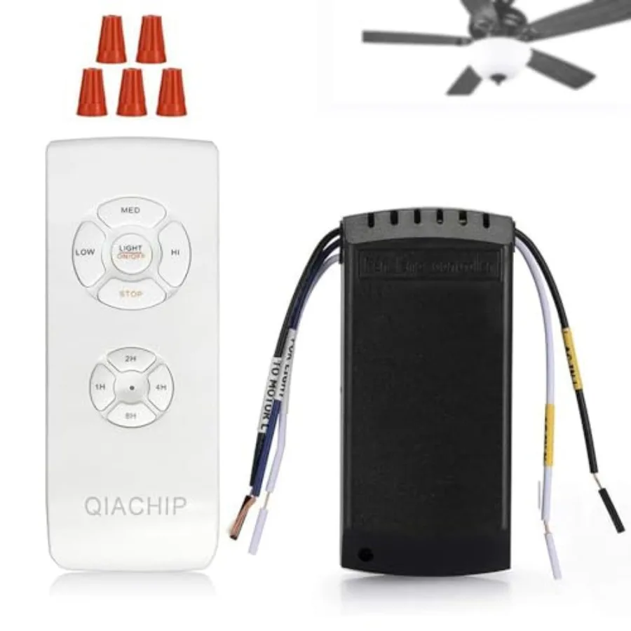 

Universal Wireless Ceiling Fan Remote Control kit with 3 Speeds and 4 Timing Setting Fan Pendant lamp Remote Controller Transmi