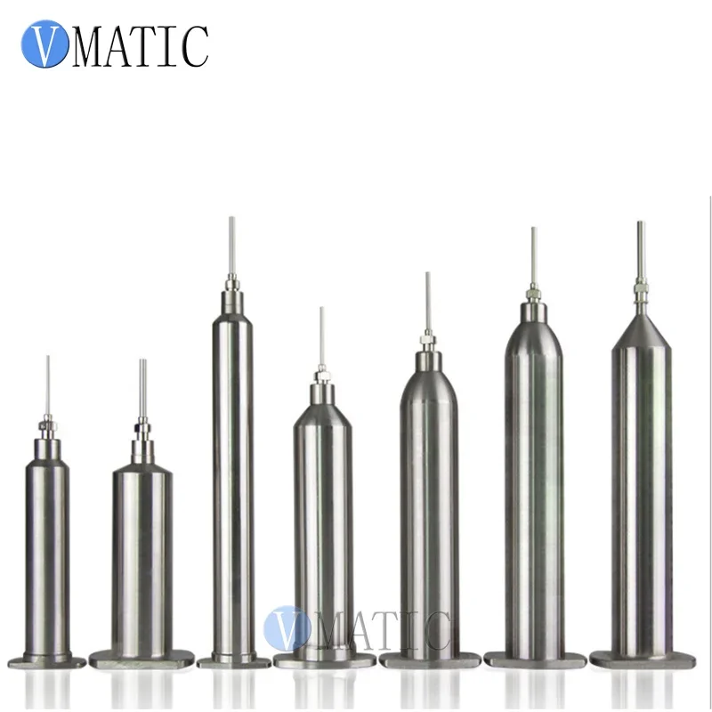 Free Shipping 10cc/ml 20cc/ml 30cc/ml 40cc/ml 50cc/ml Japanese Style Stainless Steel Air Pressure Pneumatic SUS Syringe Barrels