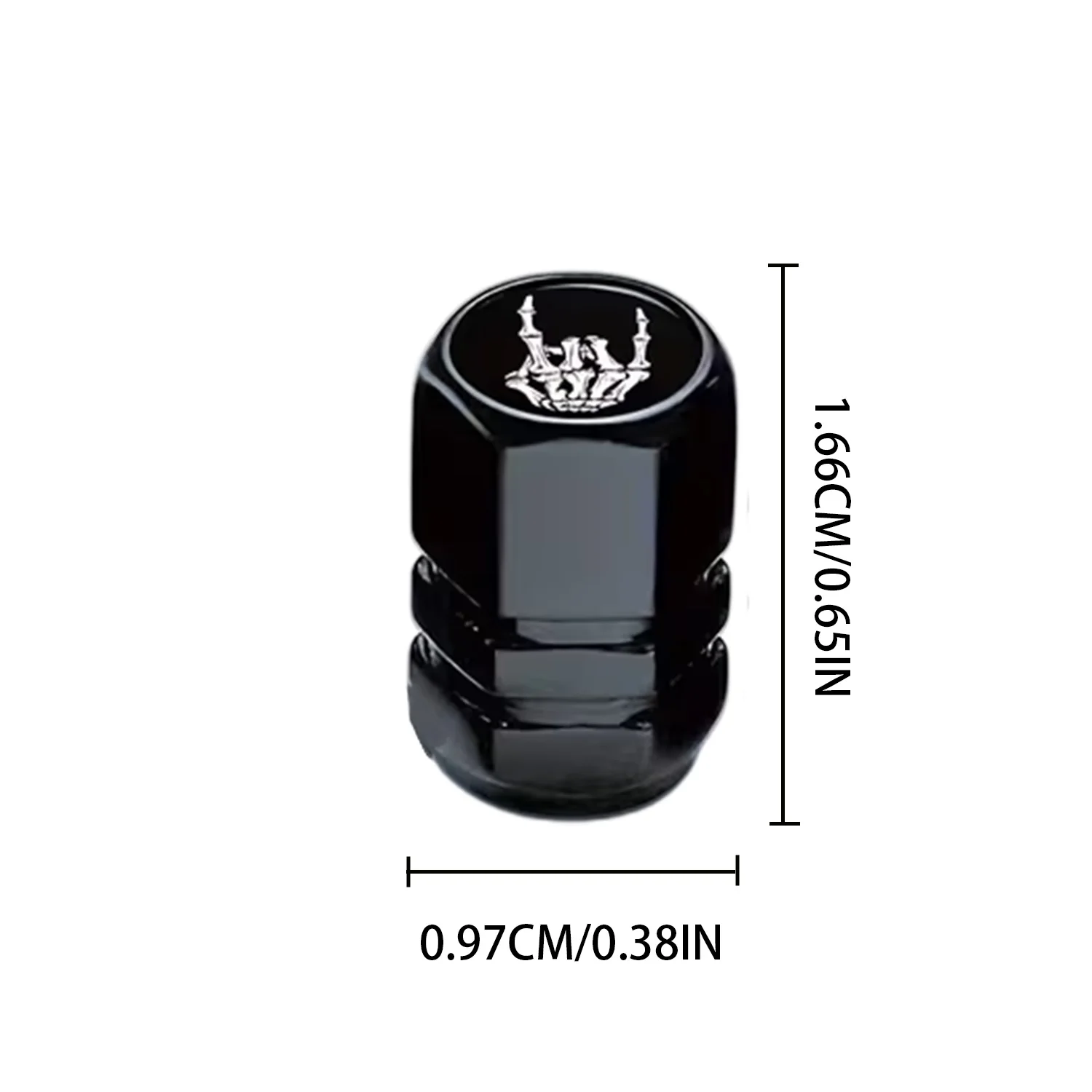 12Pcs Skeleton Finger Tire Valve Stem Caps for Car SUV Truck Motorcycle Bike Car Accessories Dustproof and Waterproof