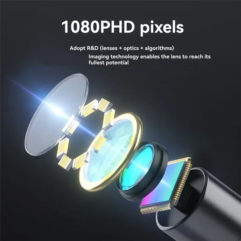 

NEW-Endoscope Camera With 4.3 Inch IPS HD Screen Borescope Camera HD1080P IP67 Waterproof Inspection Camera For Car 5 Meters
