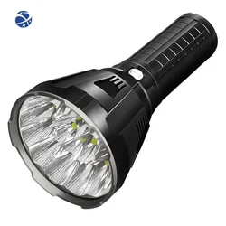 Wholesale Custom IP54 100000 ms18 Lumens Fishing Waterproof With Battery Intelligent Charging Strongest Led USB Flashlight