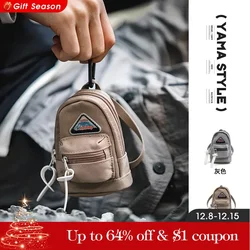 Maden açık Mini asılı çanta seyahat anahtar kulaklık telefon bel çantası kamp küçük Crossbody çanta naylon kart cüzdan rahat sırt çantası