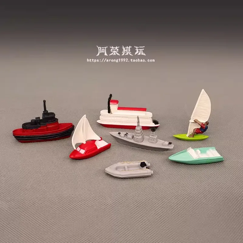 Ancient Warship Corsair Speed Boat Submarine Miniature Boat Model Simulation Action Figures Ornament Accessories for Collectors