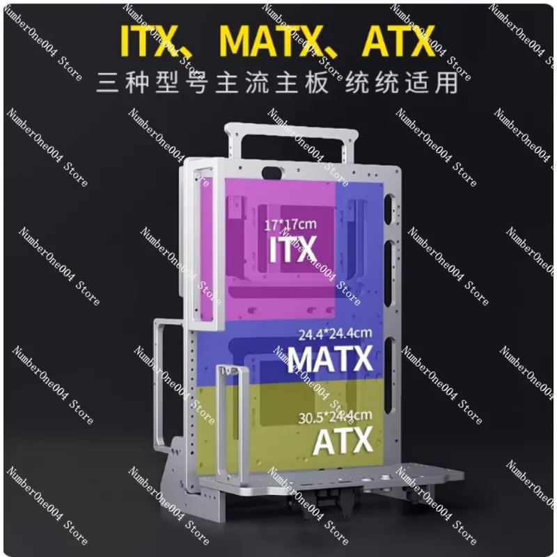 

Корпус для игрового ПК с открытым корпусом для больших видеокарт, алюминиевый, ATX MATX ITX, совместим с водяным охлаждением