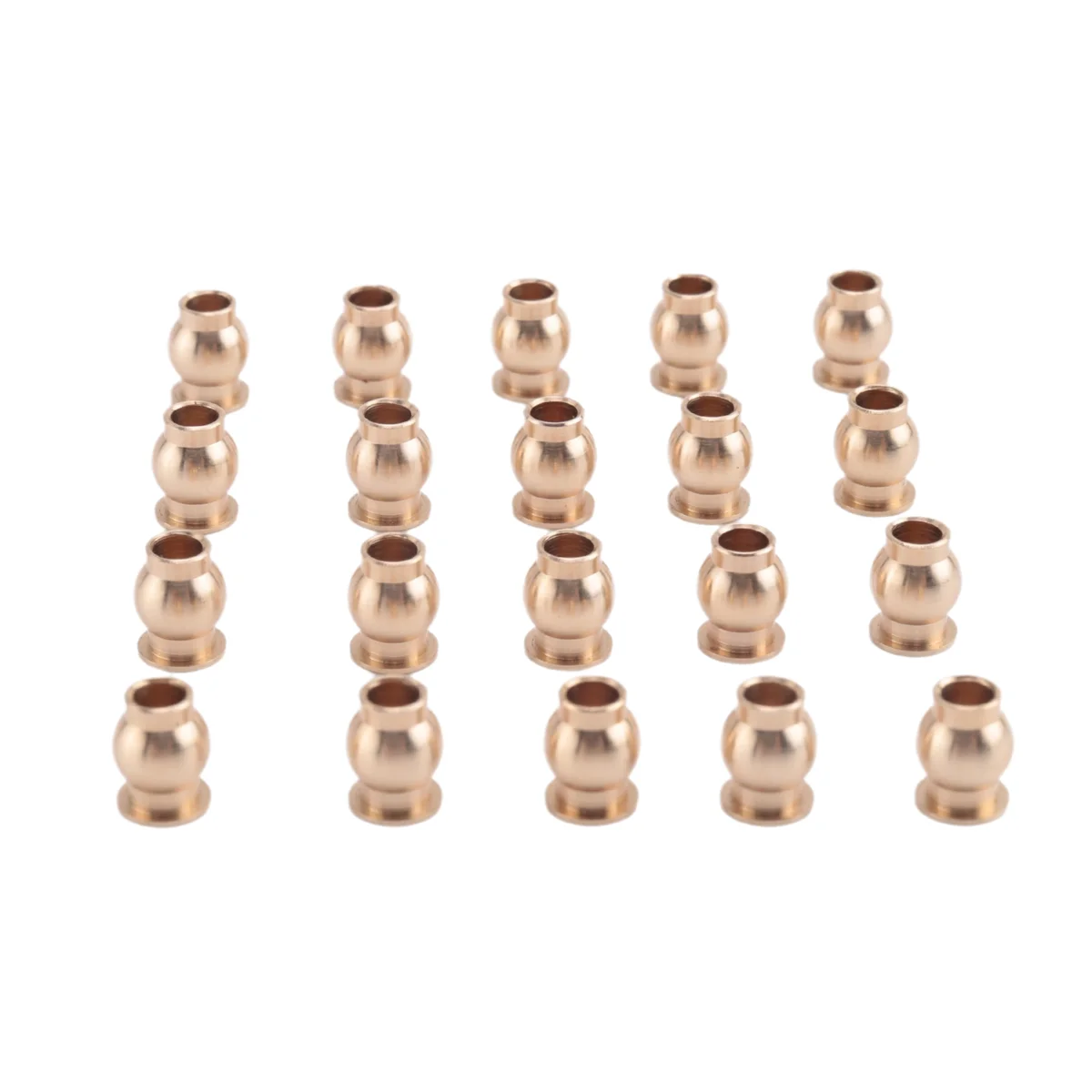 20Pcs M3 Link Rod Brass Ball Head Bearing Ends Joint Bolt Spare Parts for 1/10 1/8 RC Crawler Off-Road Car