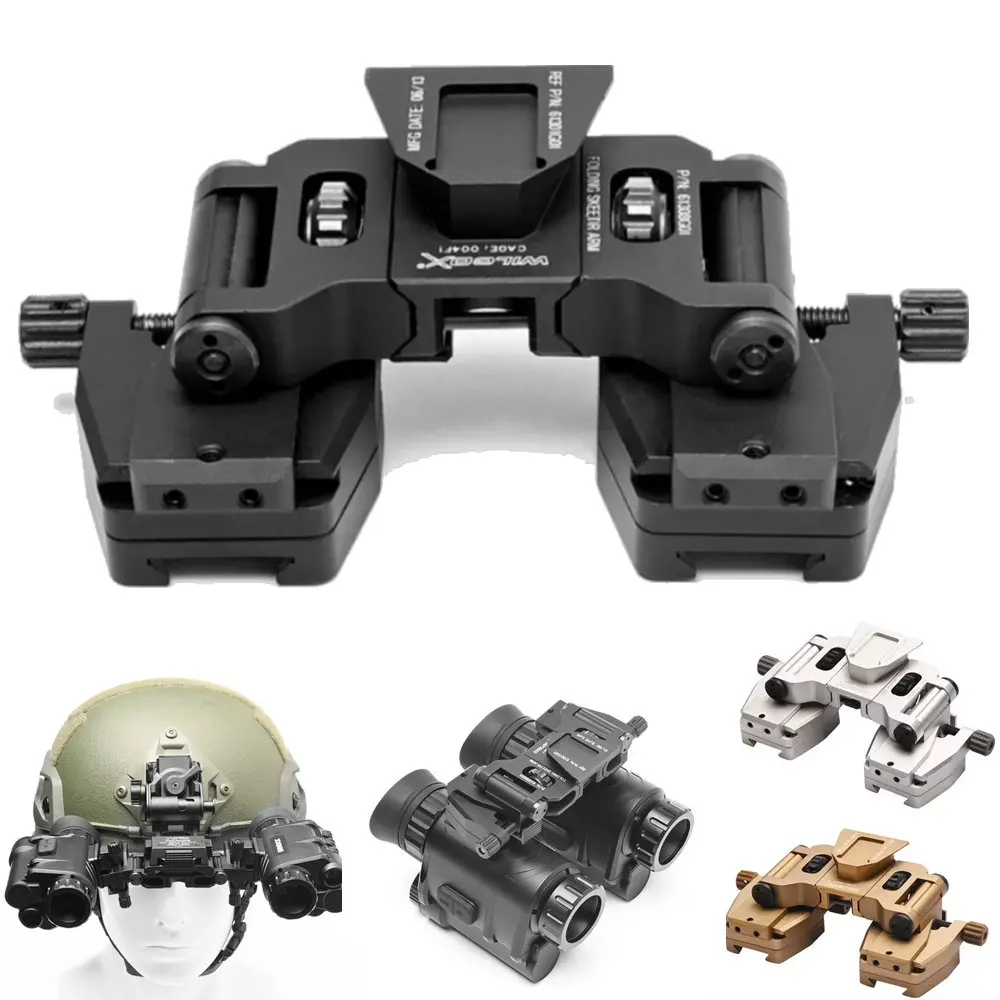 NVG30 NVG10 PVS-14 NVG3rd sports outdoor night vision bracket metal helmet mounting multi-function 90 degree wilcox accesseries