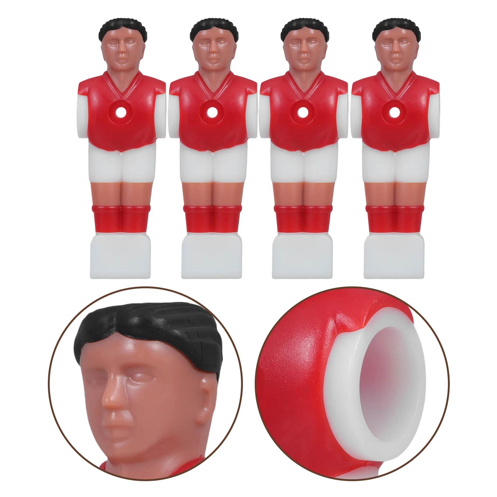 11 Buah Patung Aksesori Suku Cadang Pemain Sepak Bola Pria Pengganti Foosball Pemain Boneka Meja Sepak Bola