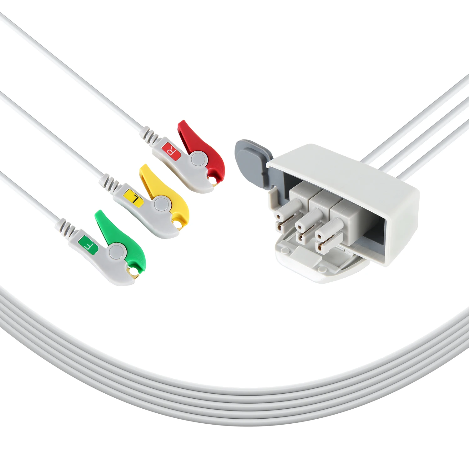 3-Lead Snap Type ECG Telemetry Lead Cable IEC Standard M2591A M2600A