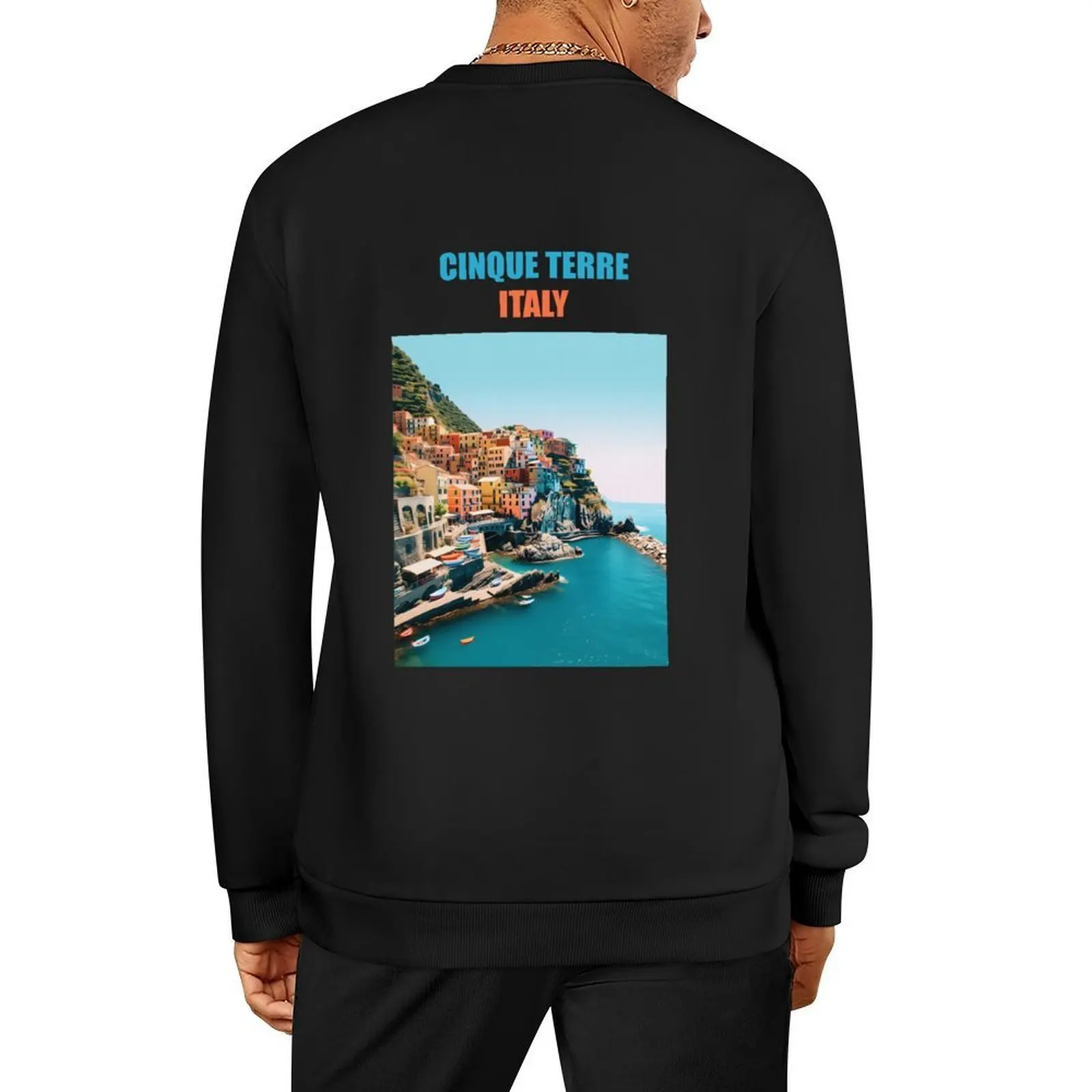 

Cinque terre Italy Pullover winter clothes tracksuit men korean autumn clothes men wear sweatshirt