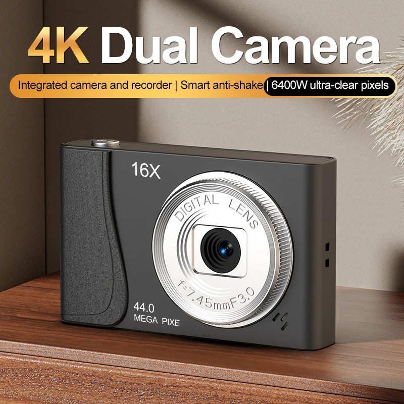 2025 جديد 4K كاميرا رقمية السفر Selfie كامارا 50 ميجابكسل HD التكبير التصوير الدخول على مستوى الاطفال الحرم الجامعي كاميرا ريترو صغيرة الساخن #5