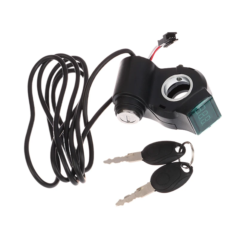 E-bike Handlebar Ignition Switch Featuring Power Lock,Thumb Throttle, And Key – Compatible With Voltages Ranging From 12V To 99V - view 5