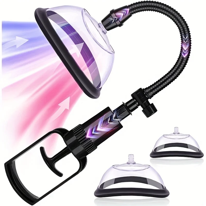 مضخة المهبل اليدوية مدلك الثدي الإناث كس مضخة مص الثدي مدلك المهبل البظر شفط كأس النساء الجنس لعب الكبار