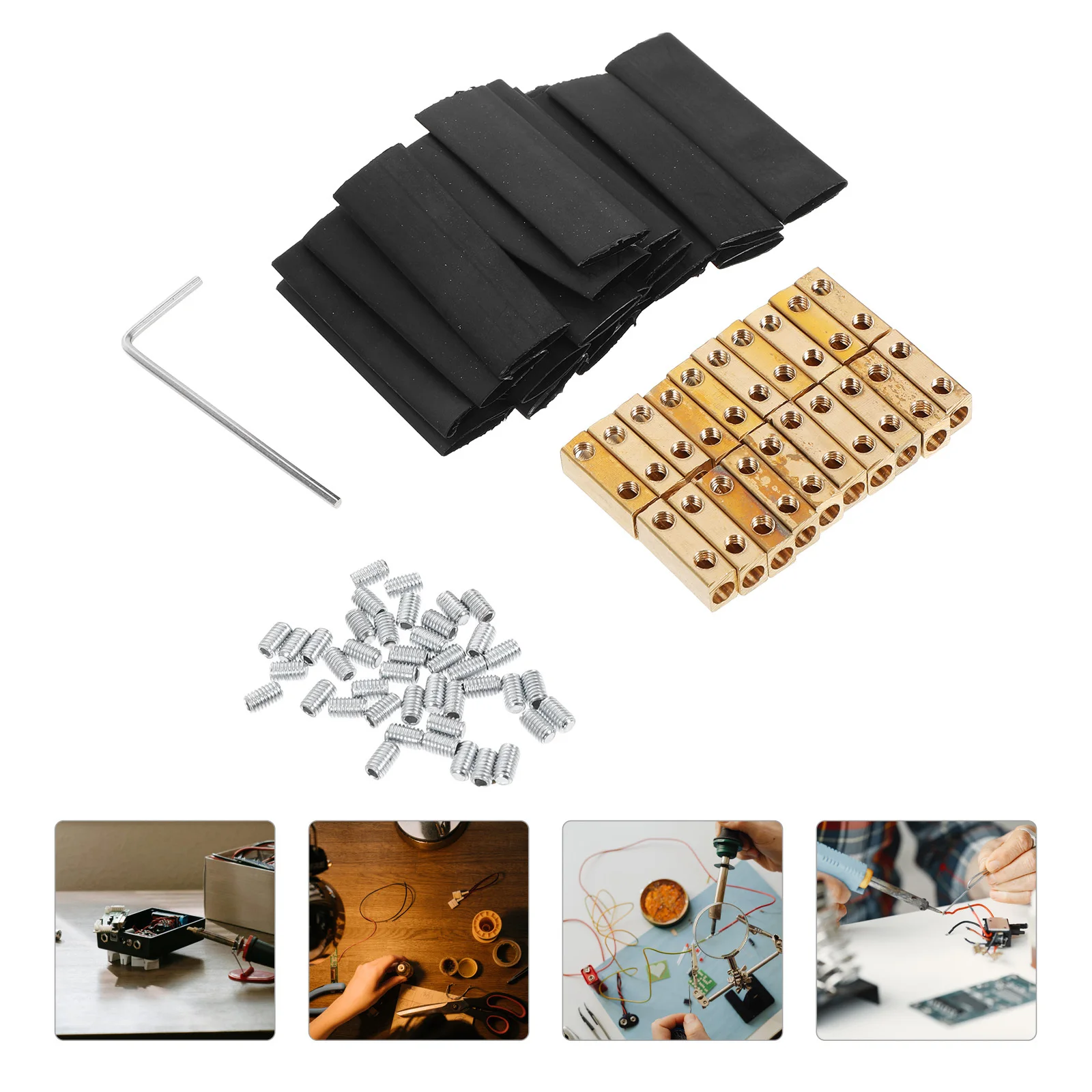 

20Pcs Copper Quick Splice Waterproof Terminal Connectors Electrical Wire Splice Block Kit for Marine Circuit Wiring Connector