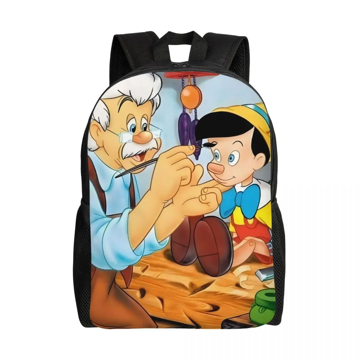

Рюкзаки для женщин и мужчин в стиле аниме Пиноккио Геп Россия на заказ, водонепроницаемая школьная сумка для колледжа Jiminy Cricket Bag с принтом Bookbag