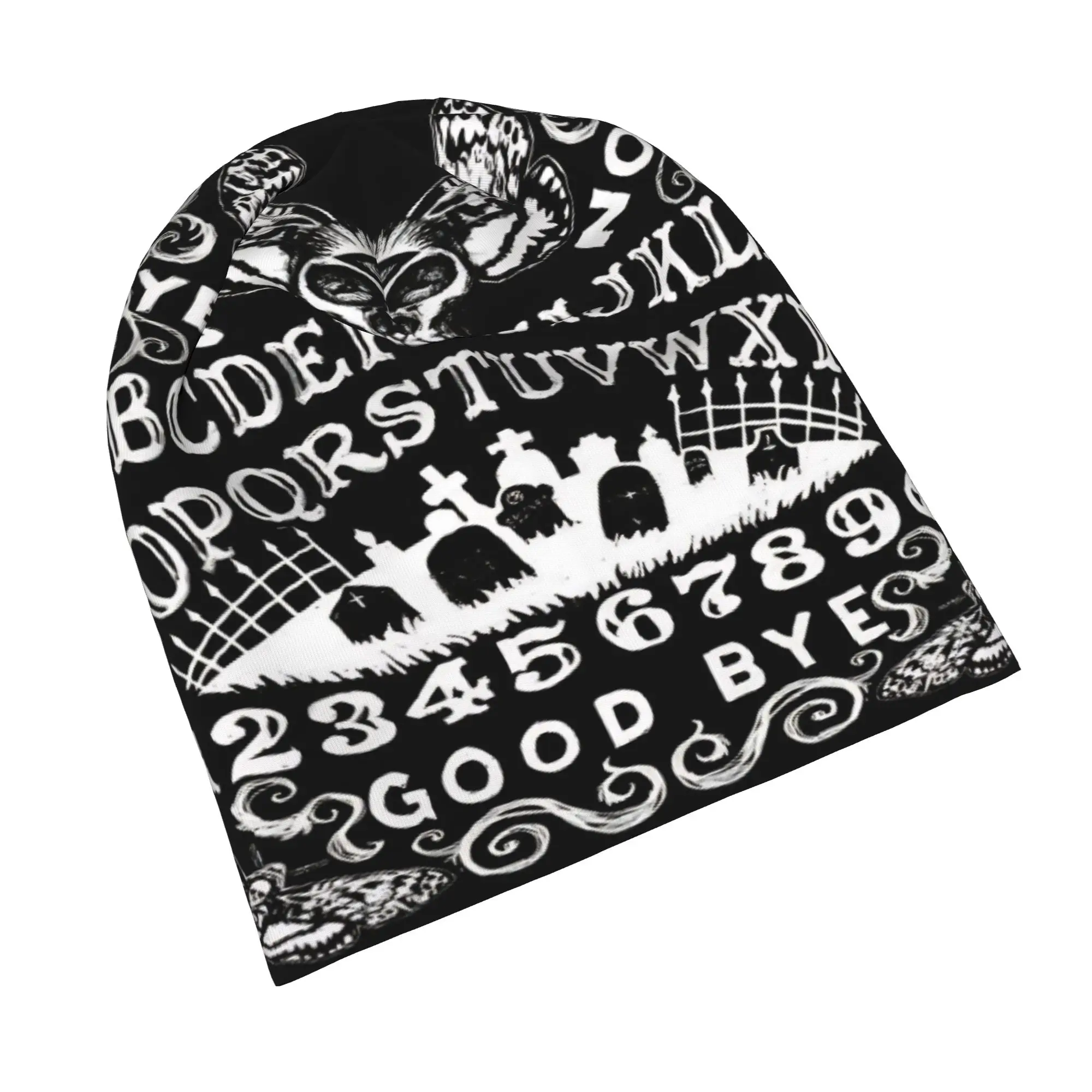 Magic Ouija Board Skullies Beanies Hats Halloween Death Goth Men Women Outdoor Cap Warm Thermal Elastic Bonnet Hats