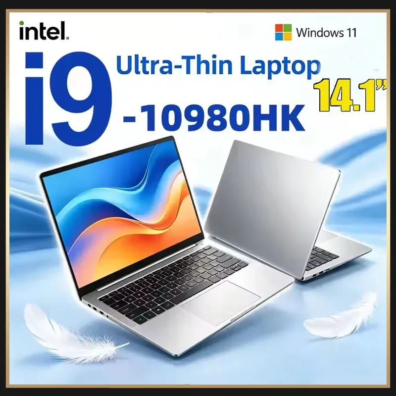 Portable Notebook PC 14.1 Ntel I9-10980HK 32GB RAM 2TB SSD Windows 11 Pro Home Gaming Office Business Computer High Performance