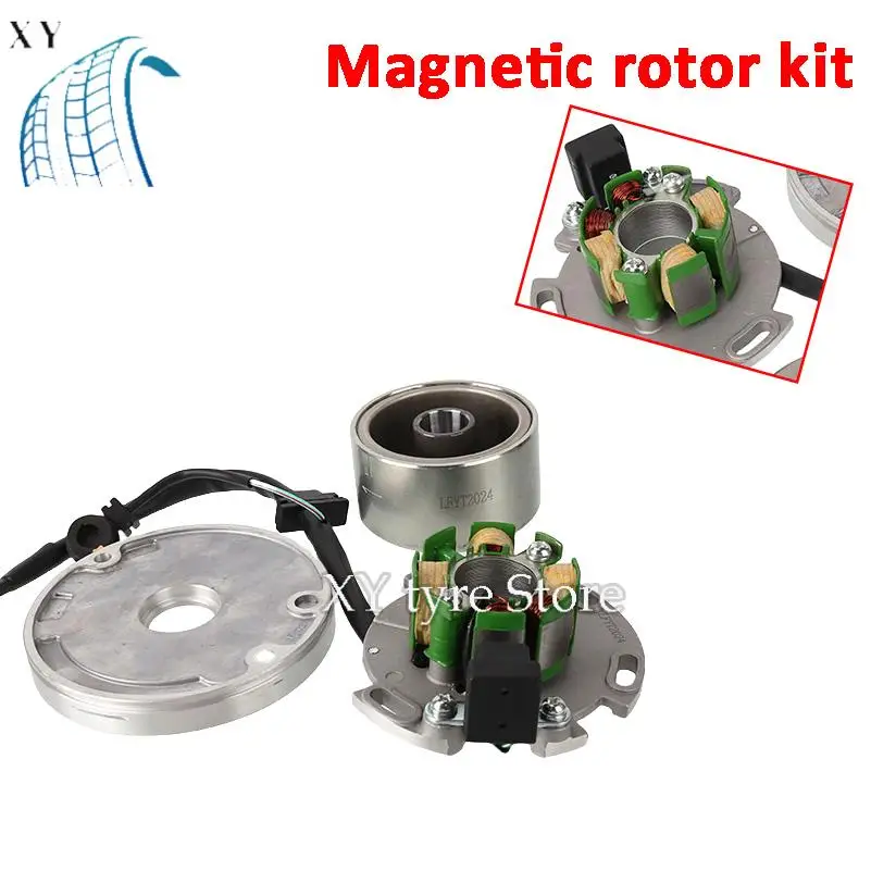 

Motorcycle parts 150cc horizontal engine coil, stator, rotor, oil seal disc