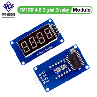 TM1637 LED Display Module For Arduino 7 Segment 4-Bits 0.36Inch Red Anode Digital Tube LED brightness adjustable with clock hour