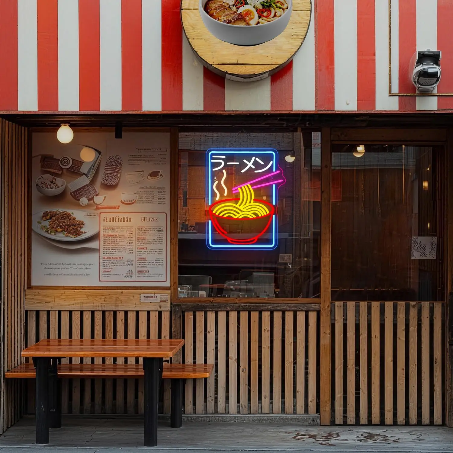 Japanese Ramen Noodle Neon Sign Dimmable LED Art Light USB Wall Light for Ramen Restaurant Izakaya Dorm Anime Room Wall Decor