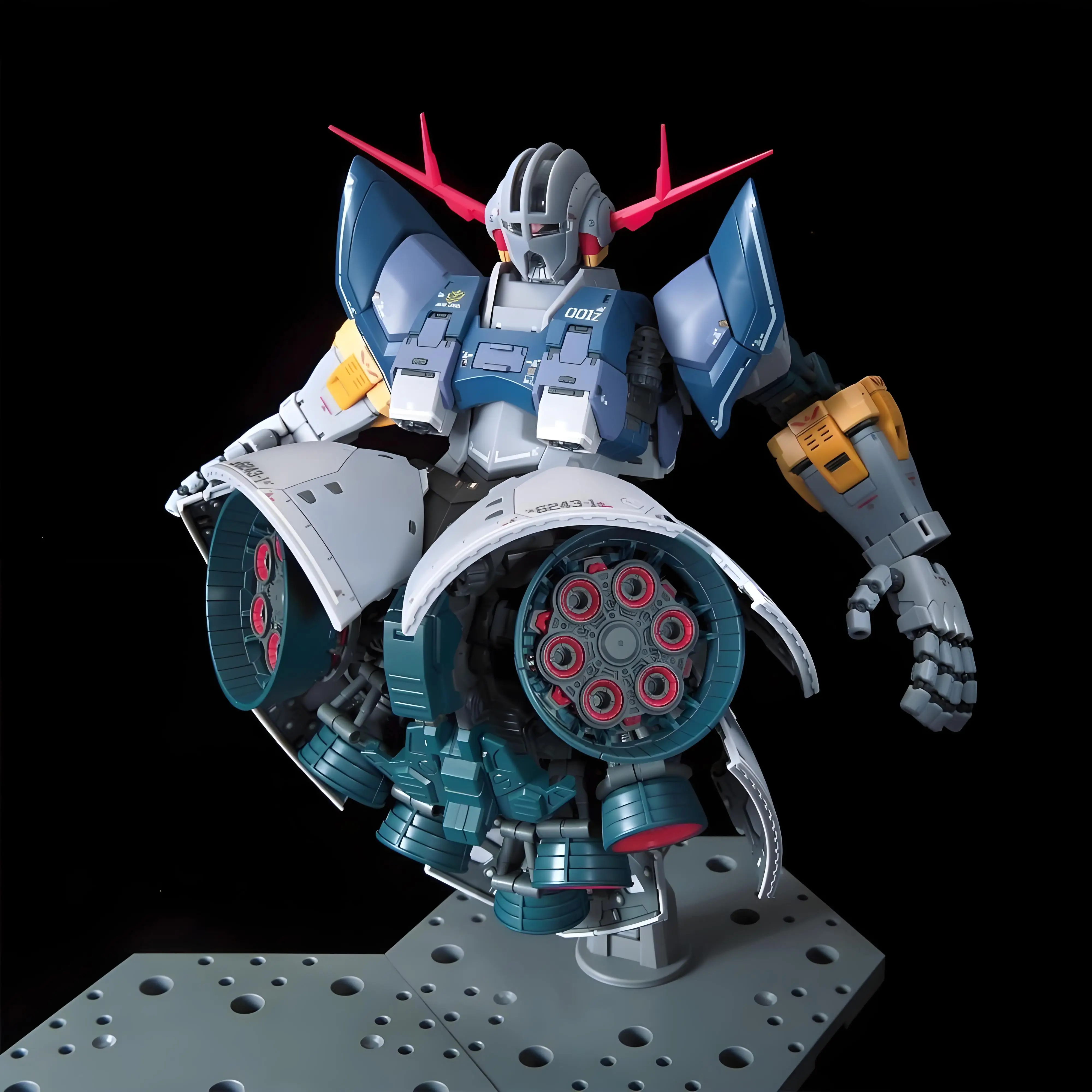 Bandai Original RG 1/144 MSN-02 Mobile Suit Gundam Last Shooting Zeong Effekt Set Action Figure Montage Modell Spielzeug Sammlerstück