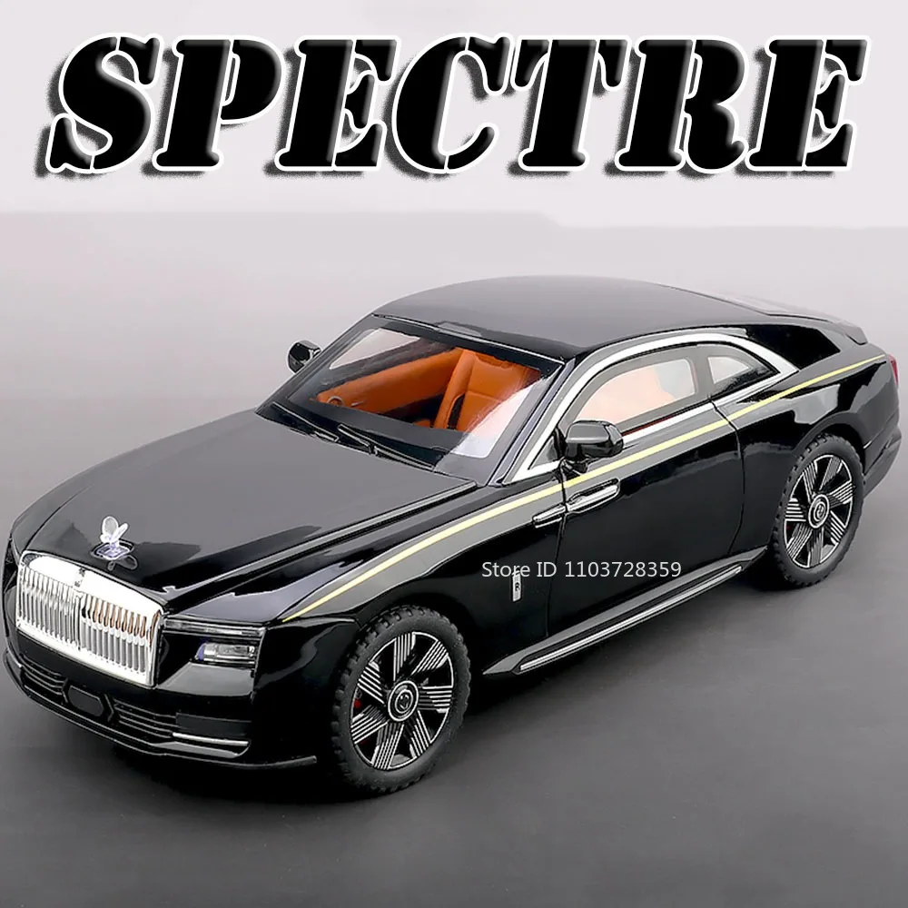 1:24 Rolls-royce Spectre Dawn jouet modèles de voiture en alliage moulé sous pression son lumière portes ouvert tirer arrière ornement modèle voitures pour enfants cadeaux