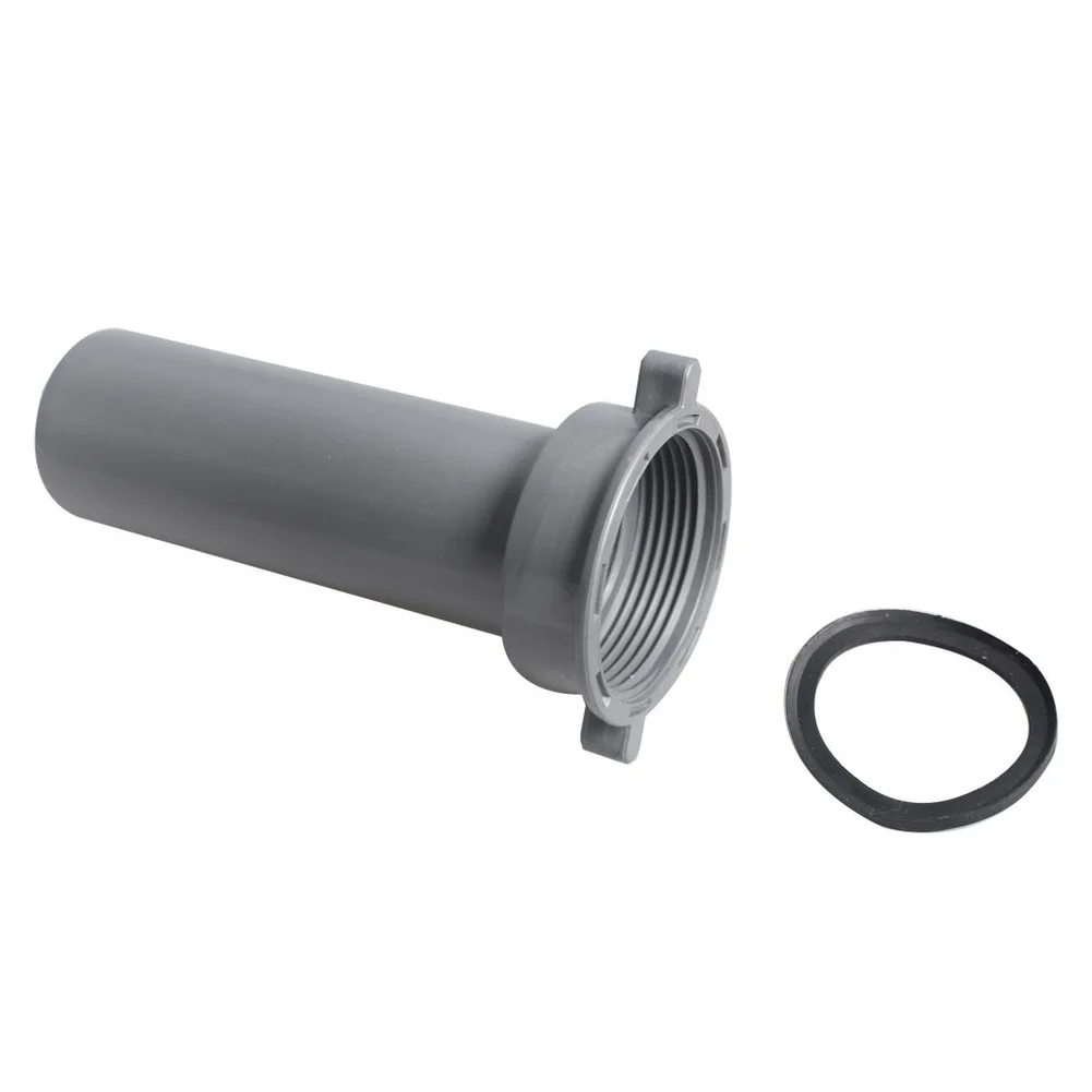 Compatible Threaded Pipe Joint Water Connector Sewer Pipe Joint Gray PVC Pipe Connector Quick Setup Installation