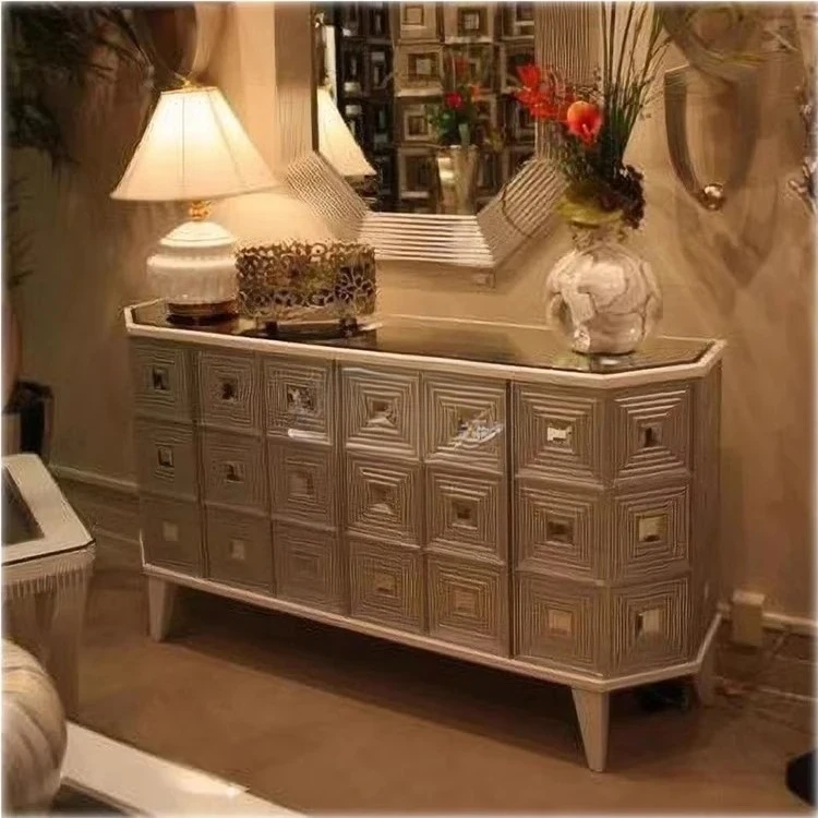 X-S neoclassical light luxury entrance cabinet creative living room partition cabinet HG