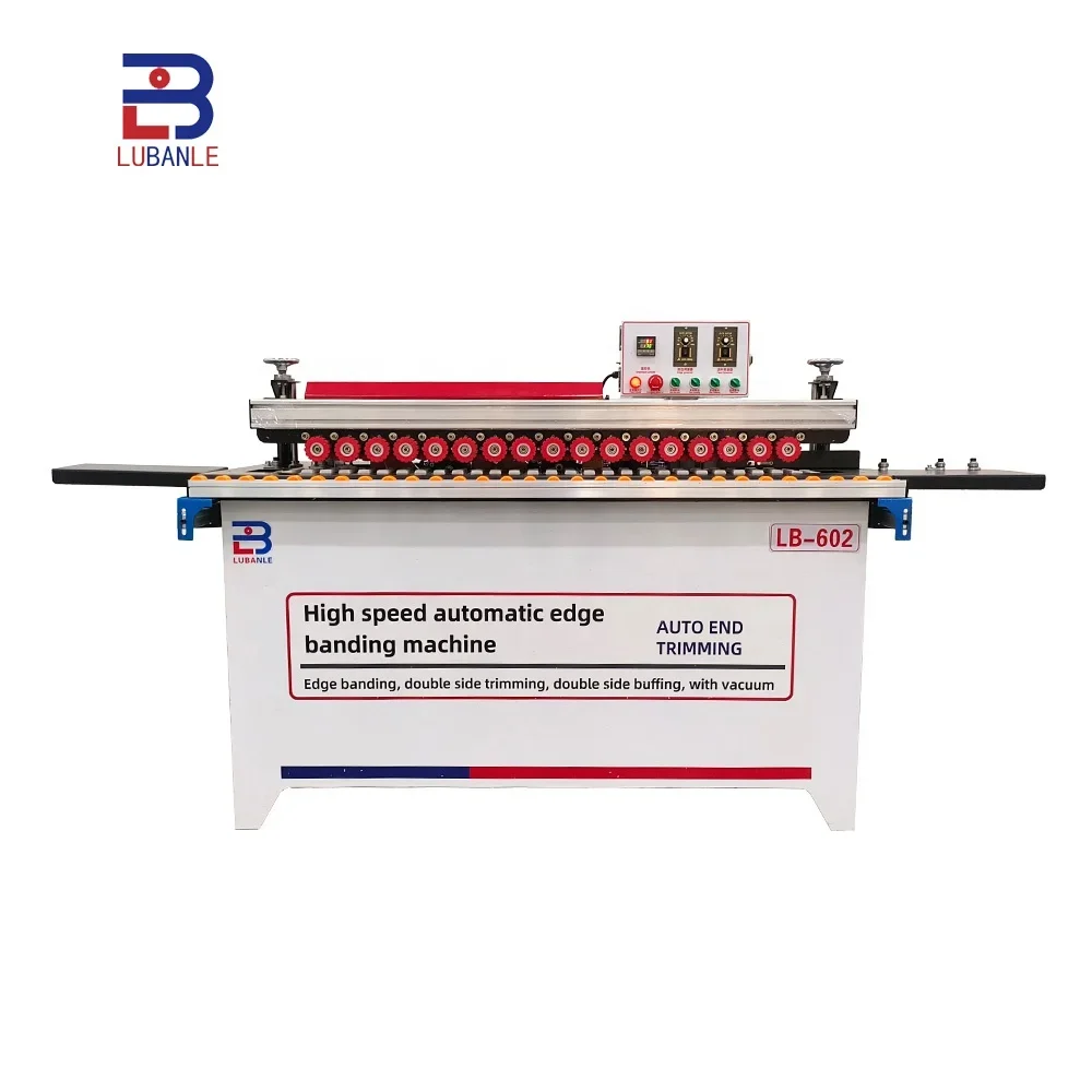 LB602 Fully automatic mini edge bander trimming machine PVC MDF ABS wood edge banding machine for wooodworking