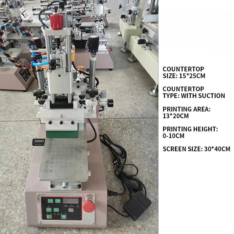 High precision screen printing machine semi-automatic mini desktop screen printing machine table plane rocker pneumatic