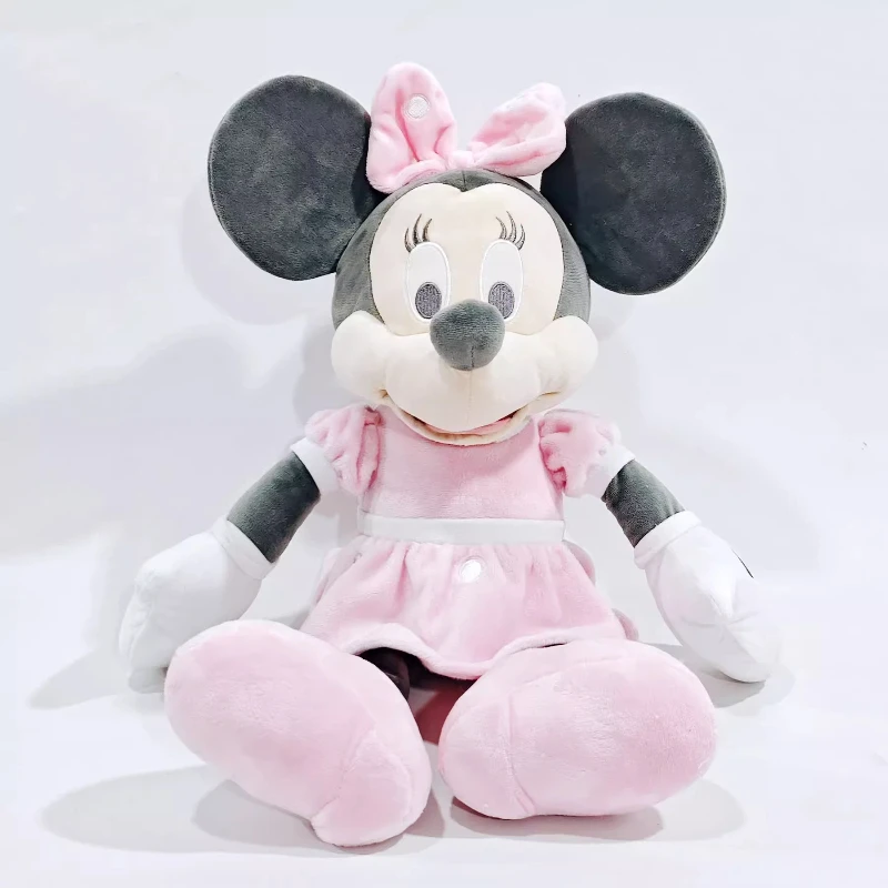 

Плюшевая игрушка Disney с Минни Маус, 50 см, мягкая кукла, милая мультяшная мягкая игрушка для девочек, удобная плюшевая кукла, коллекционный подарок на день рождения Диснея