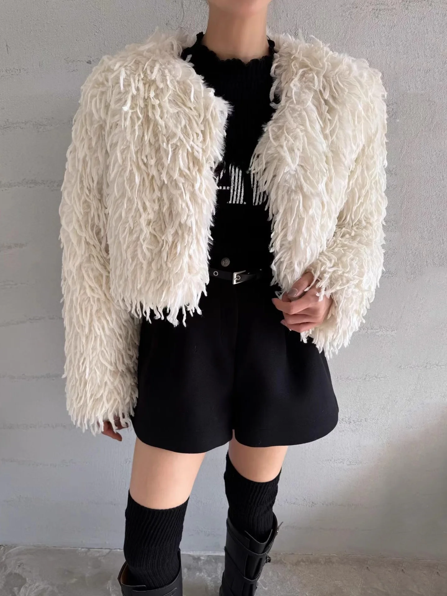 Ele فضفاض المرأة القطن Jaet 2025 شتاء جديد Sle فو الفراء صديقة للبيئة ort معطف طويل Sve تخفيف Sle