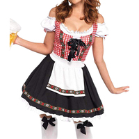 Beer Festival Cosplay Costume Sexy Women Dress Summer Casual Oktoberfest German Bavarian Wench Waitress Maid Party Dres