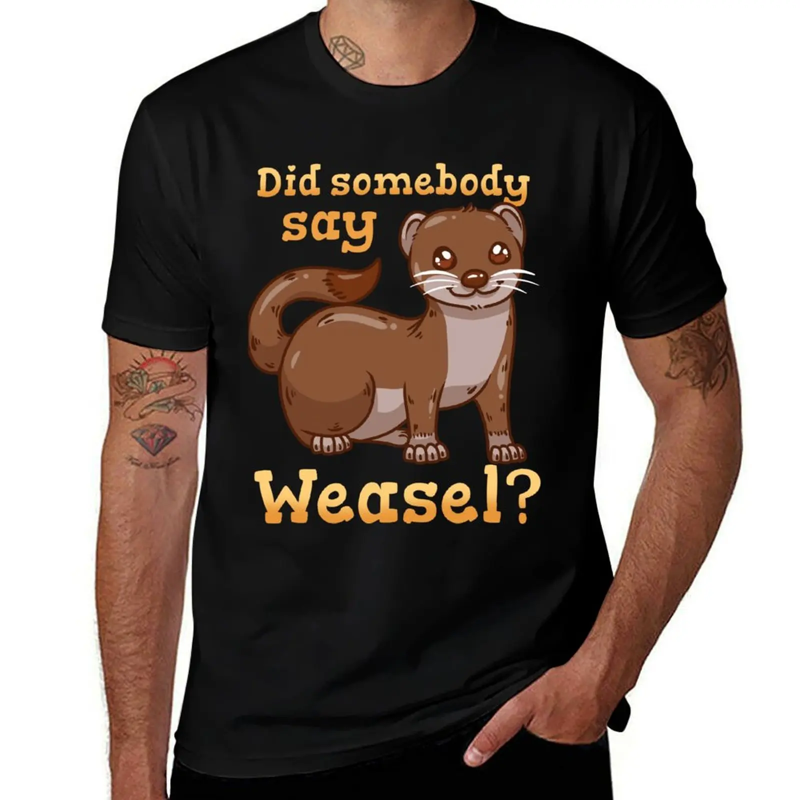 

Weasel T-Shirt mens graphic t shirts funny t shirts man T-Shirt