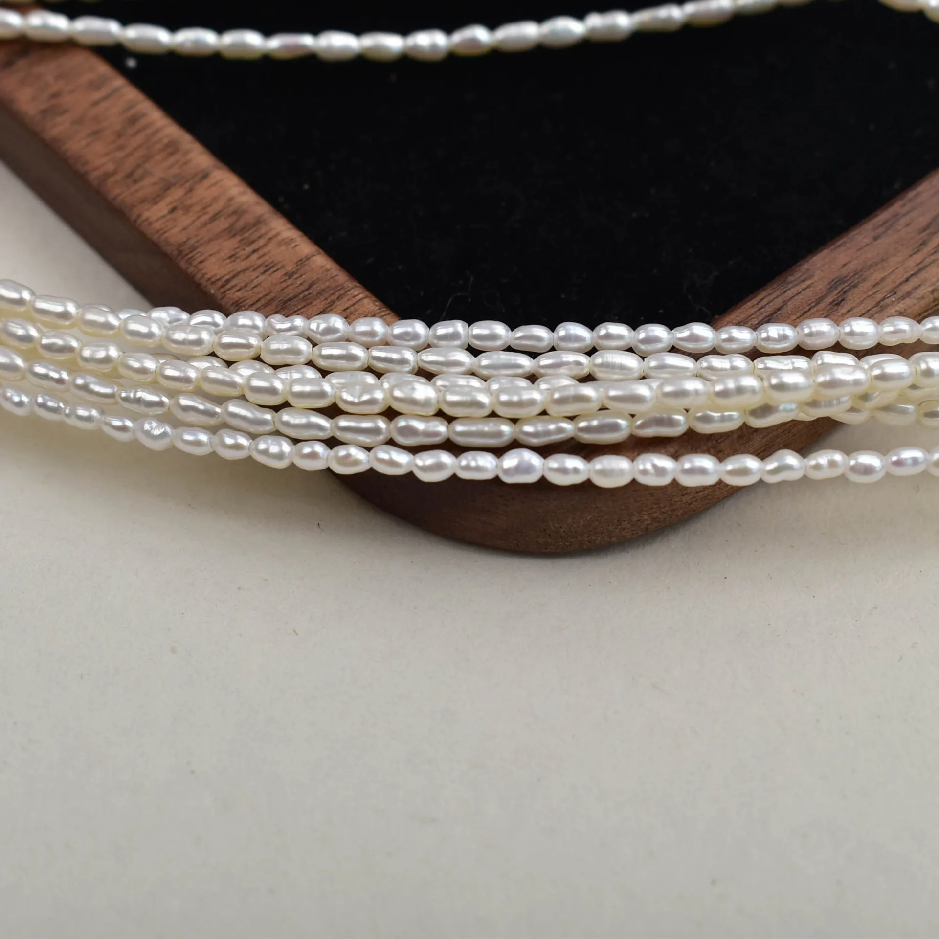 2-2.5mm Small Mini Natural Freshwater Pearl Handmade DIY Jewelry Accessories Bracelet Necklace Small Pearl Strings Loose Beads