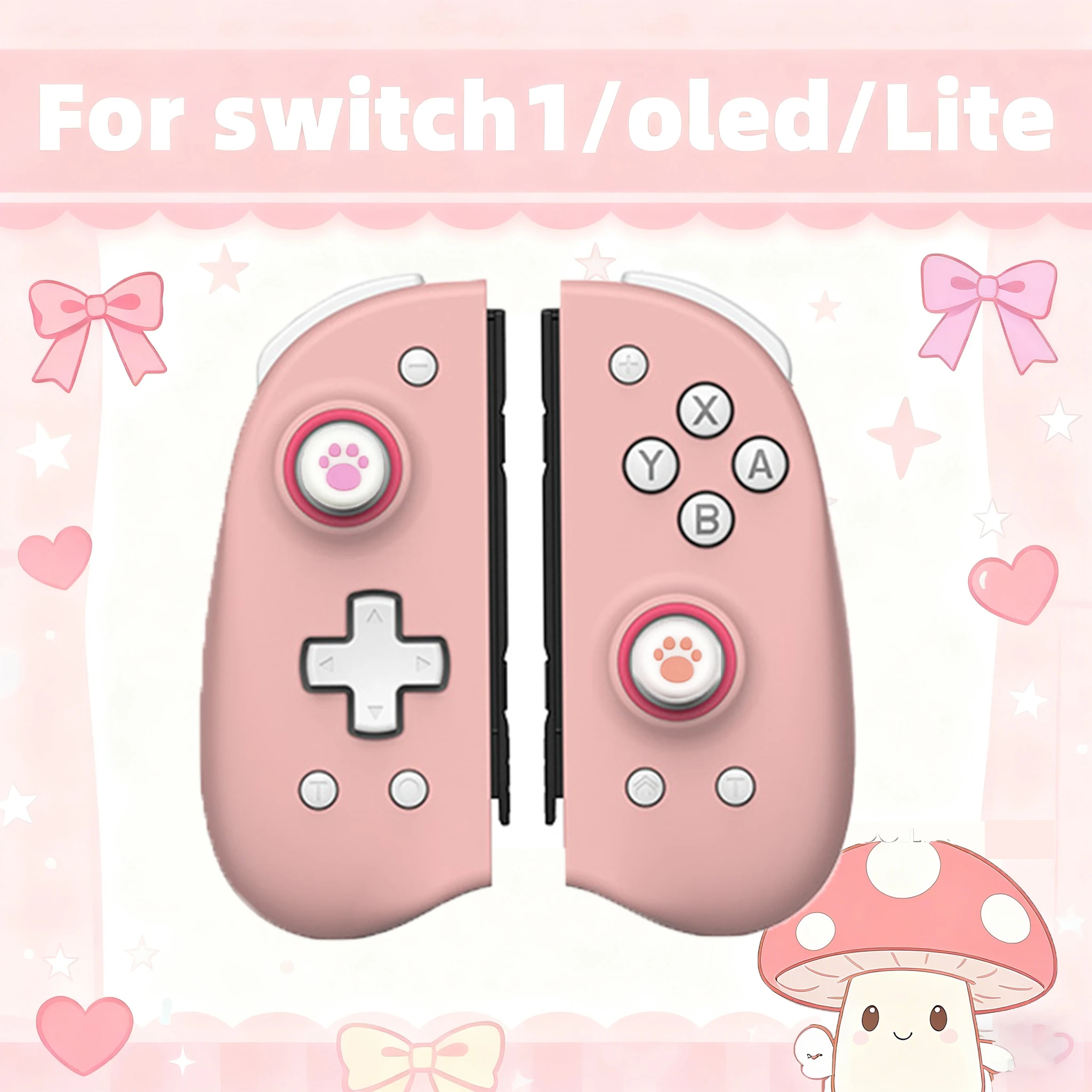 وحدة تحكم جديدة للوحة Joy للتبديل والتبديل OLED & Lite لوحة ألعاب لاسلكية مع عصا تحكم بتأثير القاعة وهدية جيروسكوبية مكونة من 6 محاور وتوربو