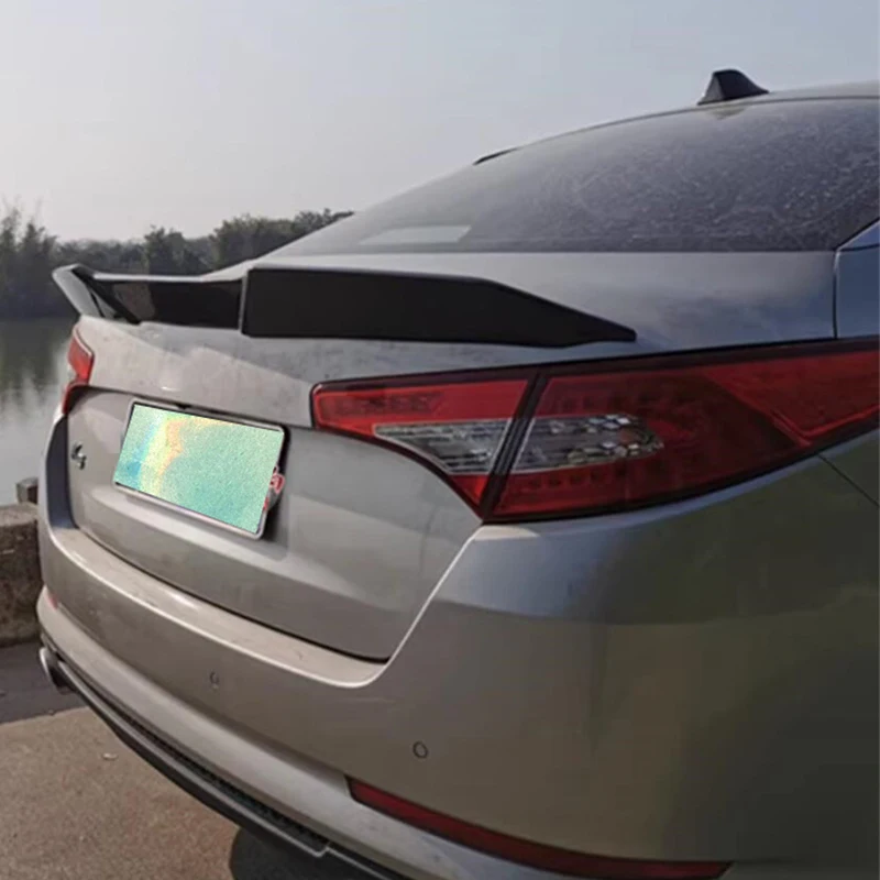 For Kia K5 Optima 2011 2012 2013 Real Carbon Fiber Spoiler Wing Car Trunk Tail Lip Body Kit Accessories