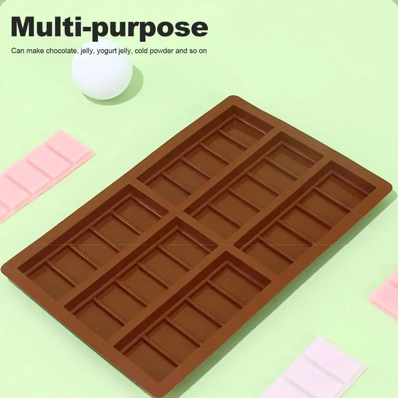 Silicone Molds For Candles Long Strip Silicone Mold 6 Cavity Chocolate Molds Baking Accessories For Candy Chocolate Fondant