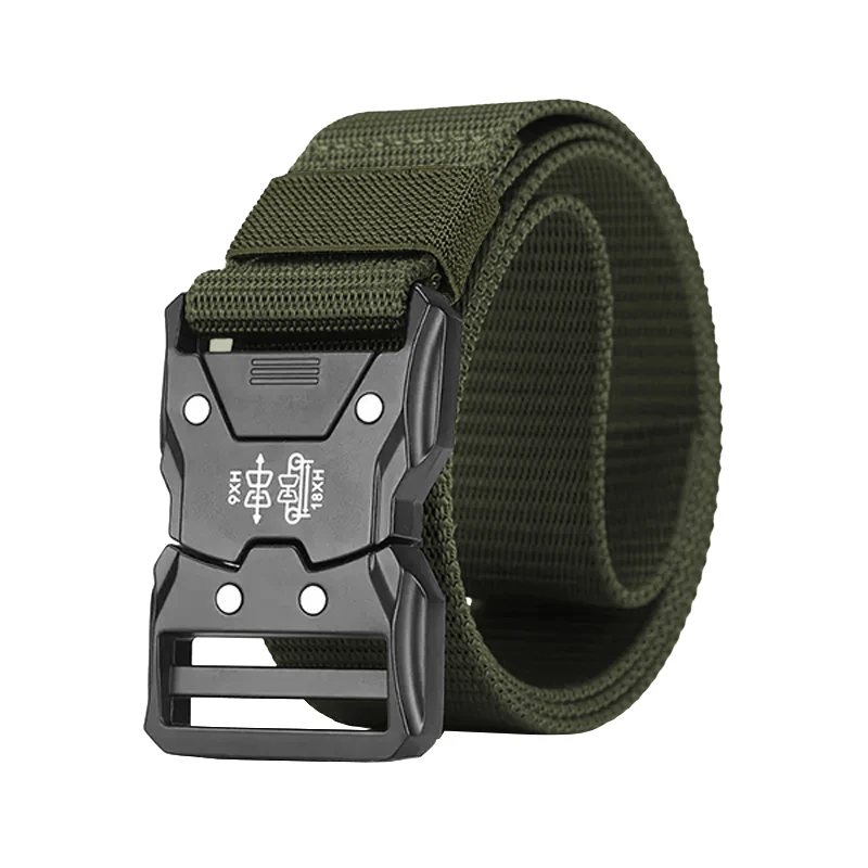 Men's Tactical Nylon Canvas Woven Trouser Belt