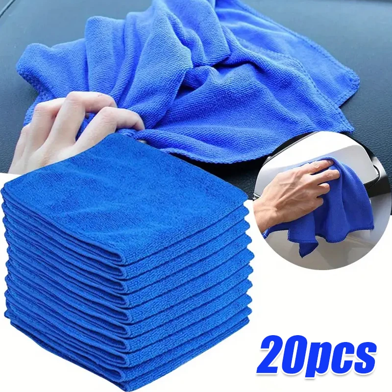 10Pcs Mikrofaser Handtücher Auto Waschen Trocknen Tuch Handtuch Haushalt Reinigung Tücher Auto Detaillierung Polieren Tuch Hause Saubere Werkzeuge