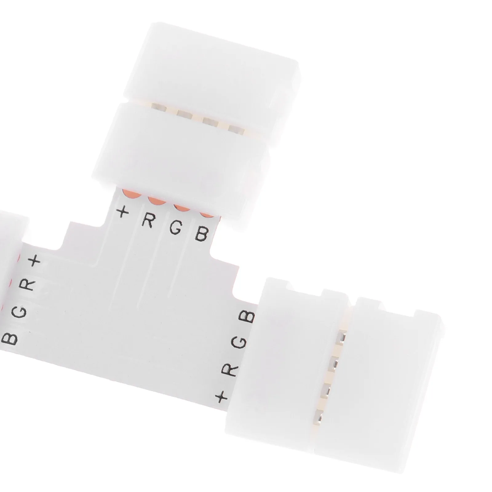 6 قطعة 4-Pin Led قطاع موصلات لحام L-شكل 10 مللي متر ل 5050 Rgb شرائط مصباح أضواء الهندسة محولات